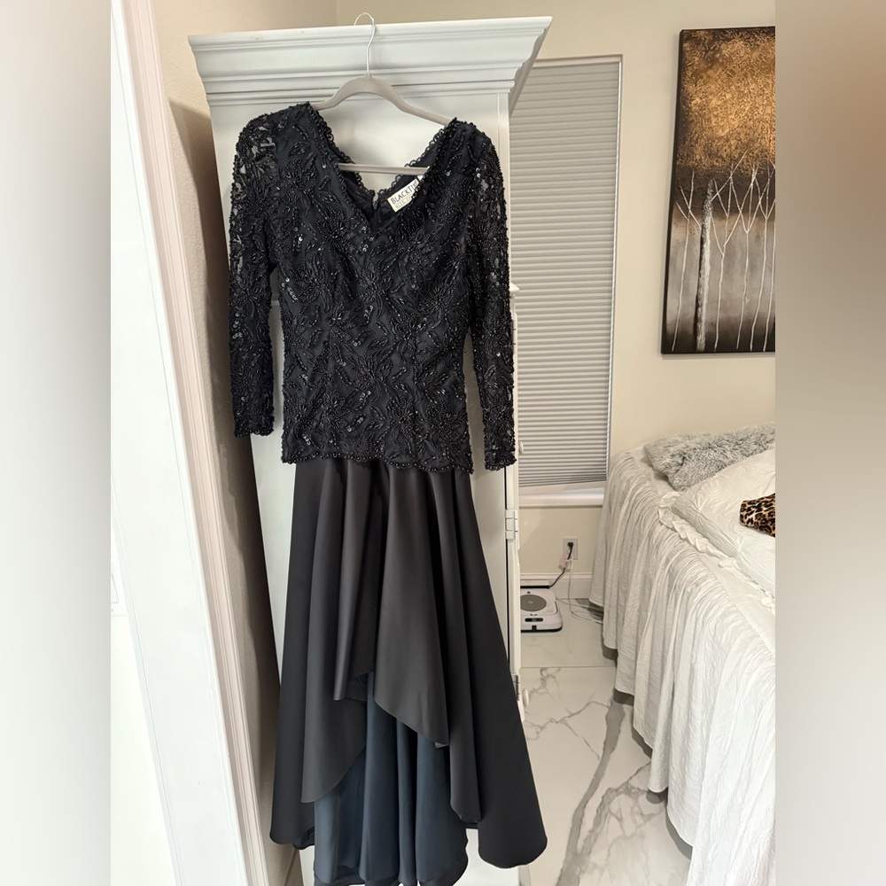 Oleg Cassini Black Lace Dress
